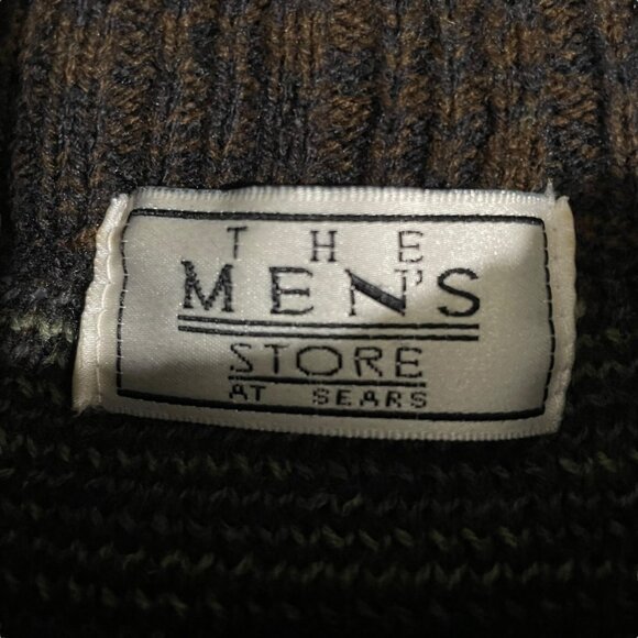 Vintage Fair Isle Sweater Grandpa Core Fall Coquette Soft Grunge Cottagecore L - Picture 2 of 8